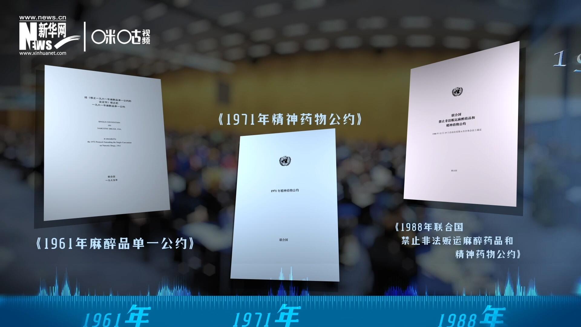 當前國際社會所共同遵循的三大國際禁毒公約，分別在1961年、1971年和1988年 由聯(lián)合國牽頭締結(jié)。