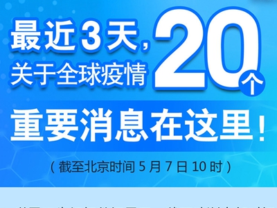 【圖解】最近3天，關(guān)于全球疫情20個(gè)重要消息在這里！